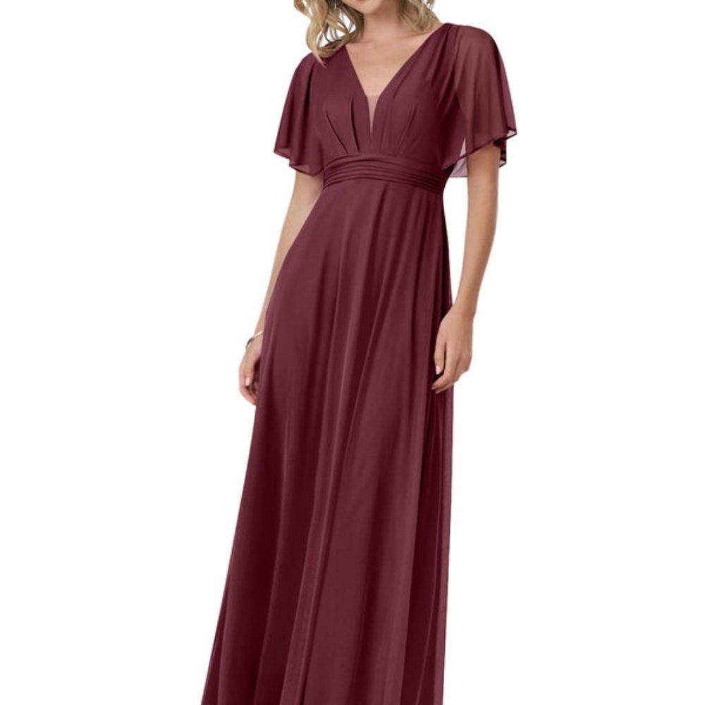 Azazie Cabernet Bridesmaid dress size 4